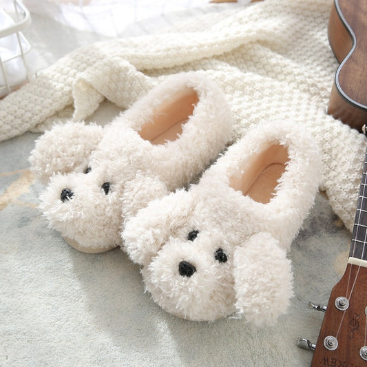 Cute Lucky Dog Anime Home Slippers Women