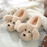 Cute Lucky Dog Anime Home Slippers Women