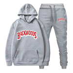 Men's Set Fleece Hoodie Pant Thick Warm Tracksuit Sportswear Hooded Track
