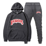 Men's Set Fleece Hoodie Pant Thick Warm Tracksuit Sportswear Hooded Track