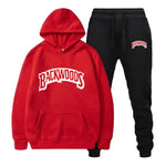 Men's Set Fleece Hoodie Pant Thick Warm Tracksuit Sportswear Hooded Track