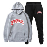 Men's Set Fleece Hoodie Pant Thick Warm Tracksuit Sportswear Hooded Track