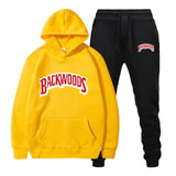 Men's Set Fleece Hoodie Pant Thick Warm Tracksuit Sportswear Hooded Track