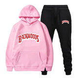 Men's Set Fleece Hoodie Pant Thick Warm Tracksuit Sportswear Hooded Track