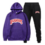 Men's Set Fleece Hoodie Pant Thick Warm Tracksuit Sportswear Hooded Track