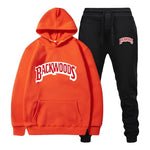 Men's Set Fleece Hoodie Pant Thick Warm Tracksuit Sportswear Hooded Track