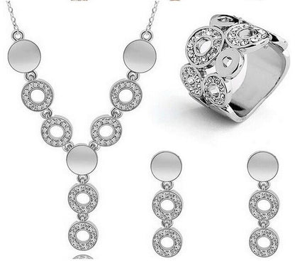 Classy Sparking Crystal Jewelry Set