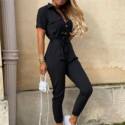 Short Sleeve Overall Rompers
