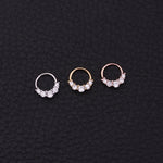 Hypoallergenic Women & Men's Stainless Steel Fake Nose Ring Helix Cartilag