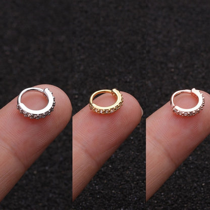 Hypoallergenic Women & Men's Stainless Steel Fake Nose Ring Helix Cartilag