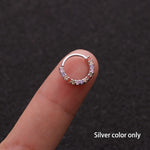 Hypoallergenic Women & Men's Stainless Steel Fake Nose Ring Helix Cartilag