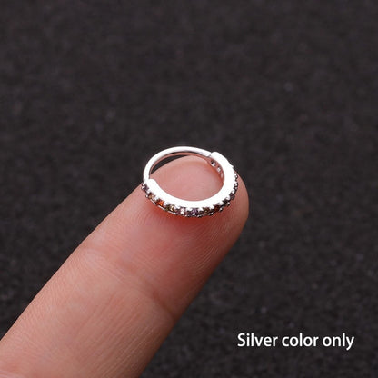 Hypoallergenic Women & Men's Stainless Steel Fake Nose Ring Helix Cartilag