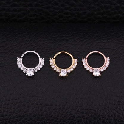 Hypoallergenic Women & Men's Stainless Steel Fake Nose Ring Helix Cartilag