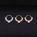 Hypoallergenic Women & Men's Stainless Steel Fake Nose Ring Helix Cartilag