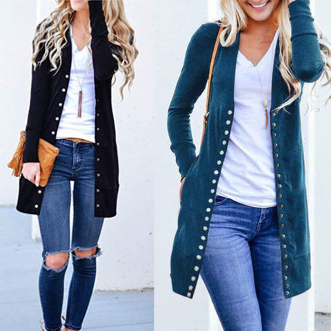 Elegant Long Cardigan Sweater