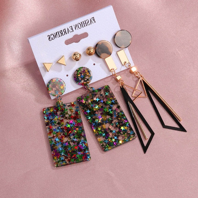 Multi Color Tassel Earrings