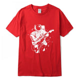 Astronaut Guitar Print T-Shirt