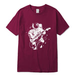 Astronaut Guitar Print T-Shirt
