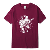 Astronaut Guitar Print T-Shirt