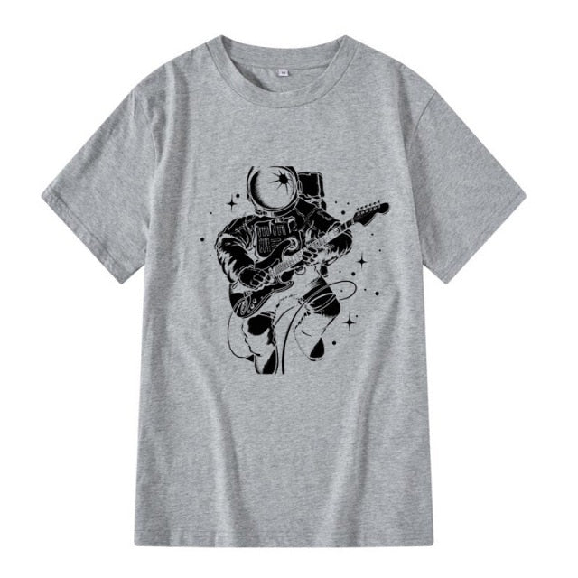 Astronaut Guitar Print T-Shirt