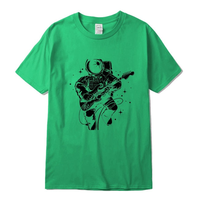 Astronaut Guitar Print T-Shirt