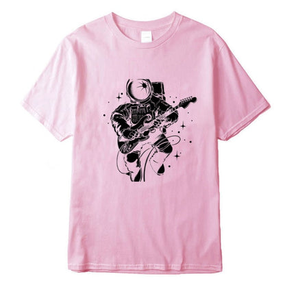 Astronaut Guitar Print T-Shirt