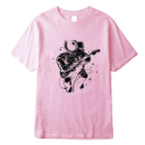 Astronaut Guitar Print T-Shirt