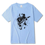 Astronaut Guitar Print T-Shirt