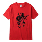 Astronaut Guitar Print T-Shirt