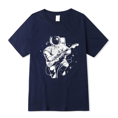 Astronaut Guitar Print T-Shirt