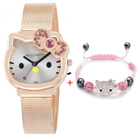 Hello Kitty Mesh Stainless Watch