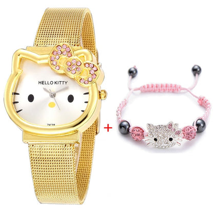 Hello Kitty Mesh Stainless Watch