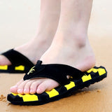 Striped Flip Flop Sandals