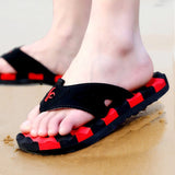Striped Flip Flop Sandals