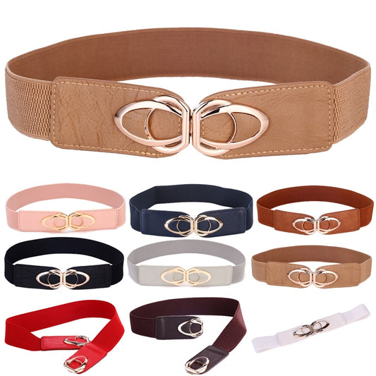 Fashion Leather Stretch Belt