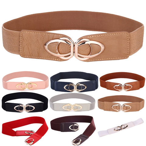 Fashion Leather Stretch Belt