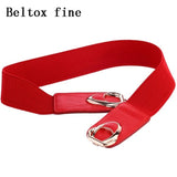 Fashion Leather Stretch Belt