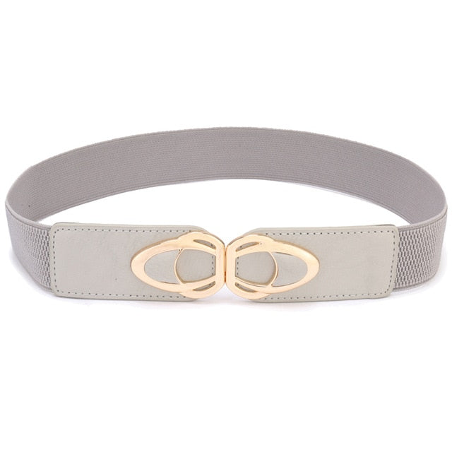 Fashion Leather Stretch Belt