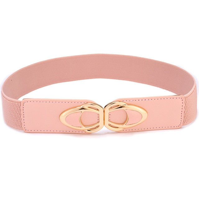 Fashion Leather Stretch Belt