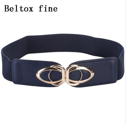 Fashion Leather Stretch Belt