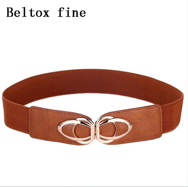 Fashion Leather Stretch Belt
