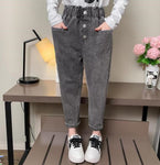 Fashion Elastic Waist Skinny Jeans