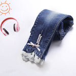 Fashion Elastic Waist Skinny Jeans