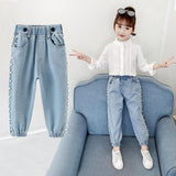 Fashion Elastic Waist Skinny Jeans