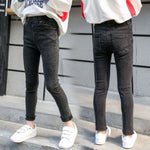 Fashion Elastic Waist Skinny Jeans