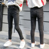 Fashion Elastic Waist Skinny Jeans