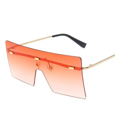 Vintage Oversized Multi Color Square Frame Sunglasses