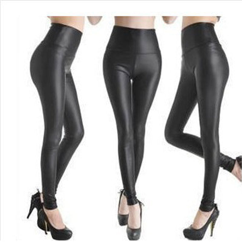 Black High Waist Fashion Leggings