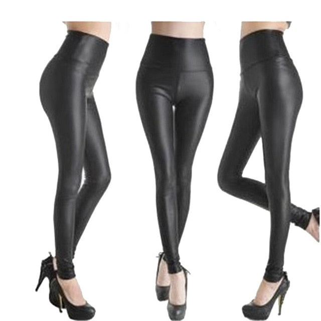 Black High Waist Fashion Leggings