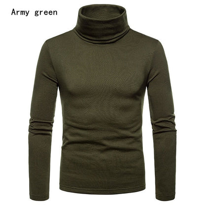 Men's Sweaters Winter  Turtleneck Long Sleeve Plain